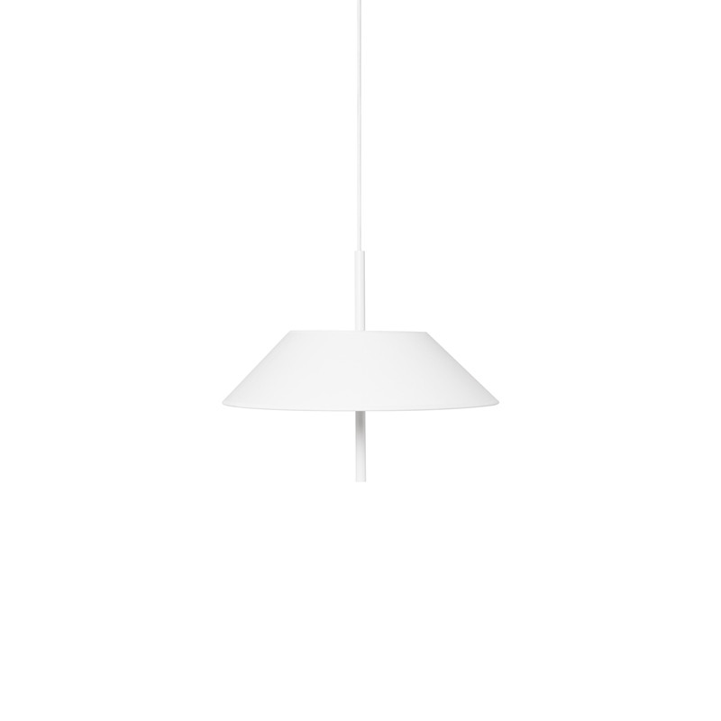 Hanging lamp Sakosi A white with a textile lampshade UMMO