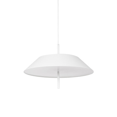 Lampa wisząca Sakosi B biała z tekstylnym abażurem UMMO