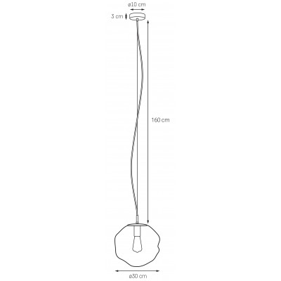 Avia M Pendant Lamp Amber / Honey