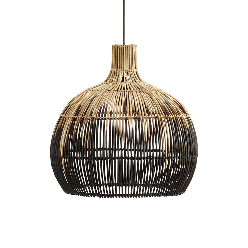 copy of Rattan hanging lamp Martha 50 cm with an ombre effect PR HOME