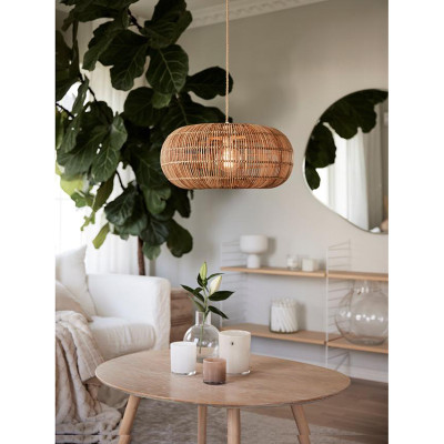 Naturalna lampa wisząca Zuri 51 cm PR HOME