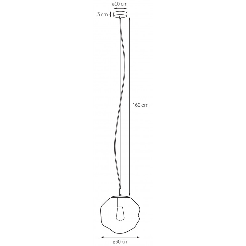 Avia M Pendant Lamp Graphite / Smoky