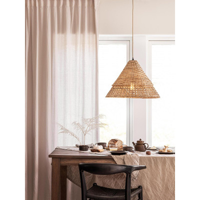 Naturalna lampa wisząca Pune 50 cm PR HOME