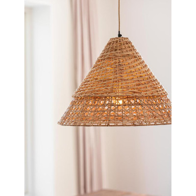 Natural hanging lamp Maya 45 cm beige PR HOME