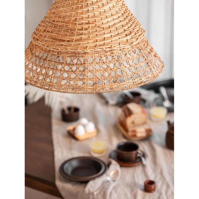 Naturalna lampa wisząca Pune 50 cm PR HOME