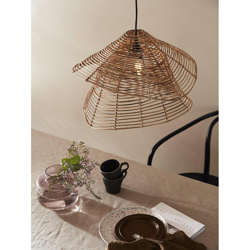 Naturalna lampa wisząca Olga 51 cm PR HOME