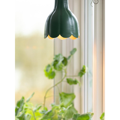 Metalowa lampa wisząca Tulippa Carl Larsson 17 cm zielona PR HOME