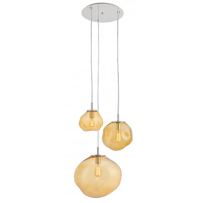 Avia plafond 3 Pendant Lamp Amber / Honey