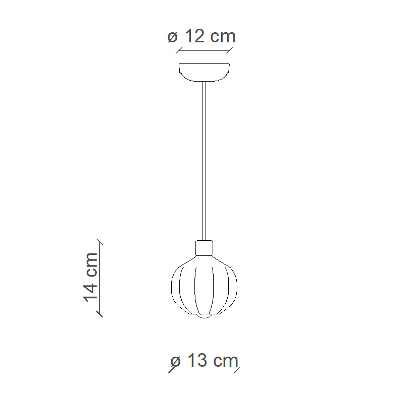 AFOXÈ Cream 13cm ceramic hanging lamp with a cream lampshade Ferroluce