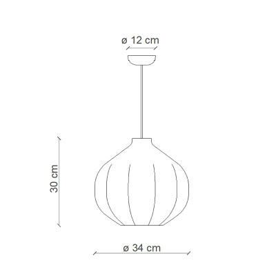 AFOXÈ Verde Salvia 34cm ceramic hanging lamp with a green lampshade Ferroluce