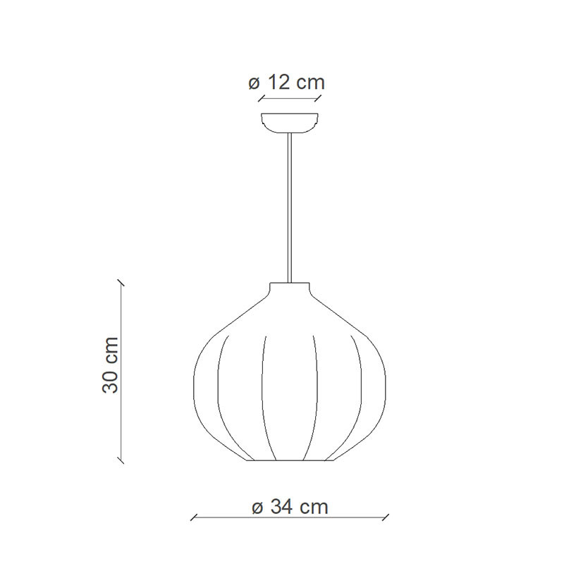 Ceramiczna lampa wisząca AFOXÈ Verde Salvia 34cm z zielonym kloszem Ferroluce