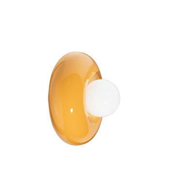 Ceramiczna lampa sufitowa / ścienna BUMBUM Giallo z żółtym kloszem Ferroluce