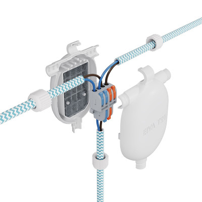 Black bulb holder E27, festoon garland bulb holder