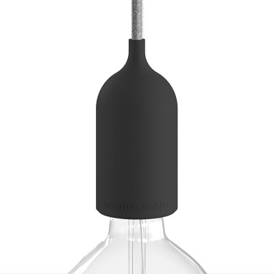 Black bulb holder E27, festoon garland bulb holder