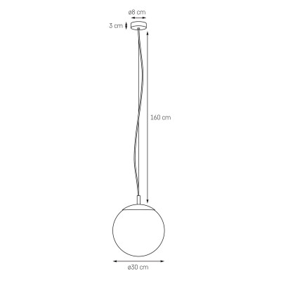 ALUR M ceiling hanging lamp, white lampshade golden details KASPA