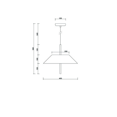 Hanging lamp Sakosi A white with a textile lampshade UMMO