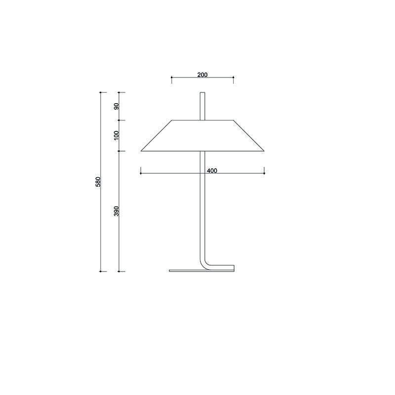 Lampa stołowa Sakosi ST czarna z tekstylnym abażurem UMMO
