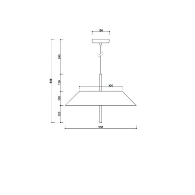 Lampa wisząca Sakosi B biała z tekstylnym abażurem UMMO