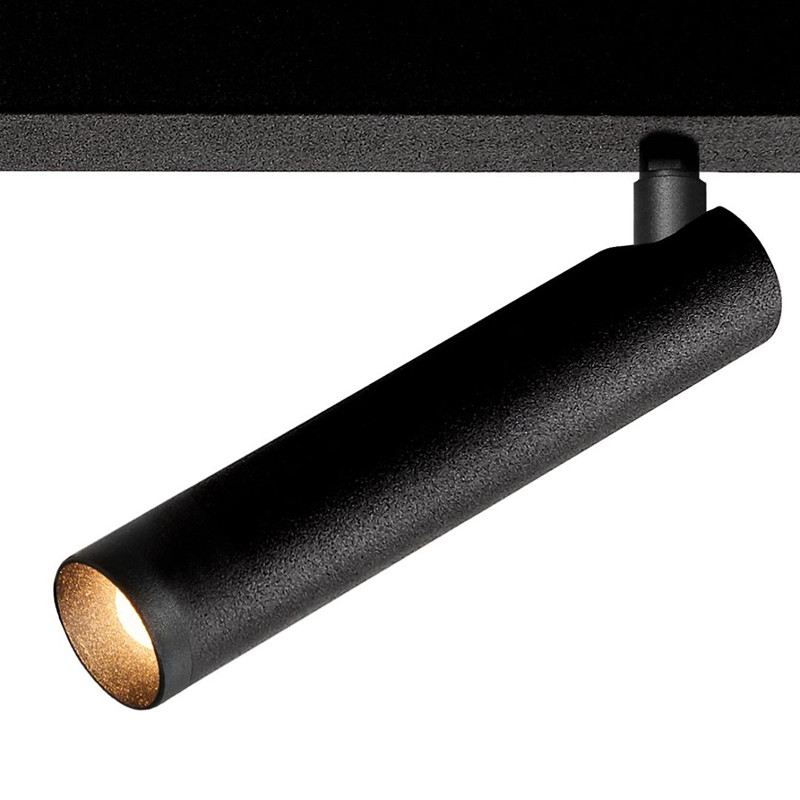 ROLL 2 black ceiling spotlight bar with integrated LED, 3000 K, 719 lm – KASPA