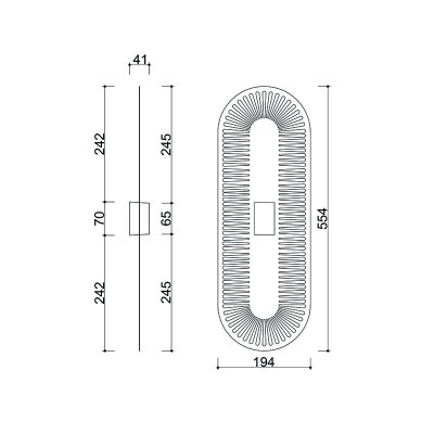 Openwork wall lamp Sauva A black for a S14d bulb UMMO