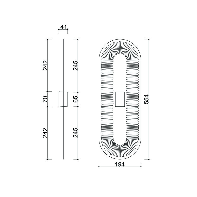 Openwork wall lamp Sauva A white for a S14d bulb UMMO