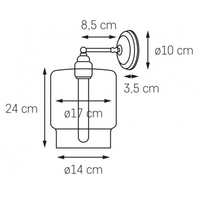 Lampa ścienna kinkiet Longis IV Kinkiet KASPA