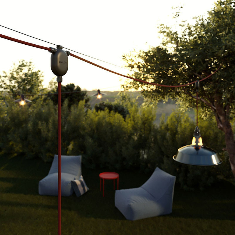 Black bulb holder E27, festoon garland bulb holder