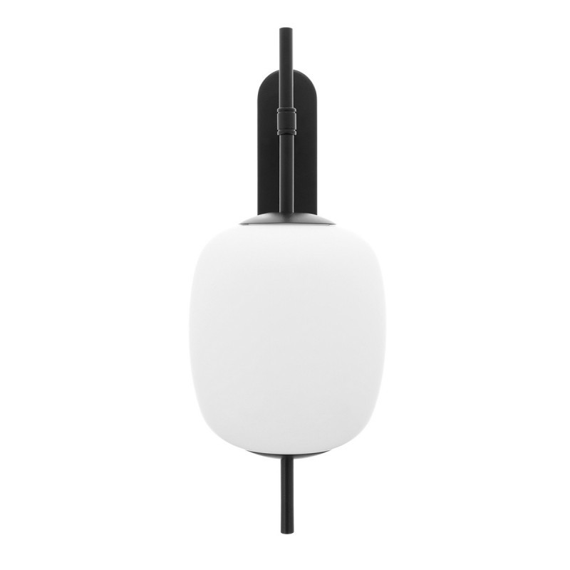 Dekoracyjna czarna lampa ścienna EPLI MINI W czarny kinkiet z podwyższoną szczelnością IP44 UMMO