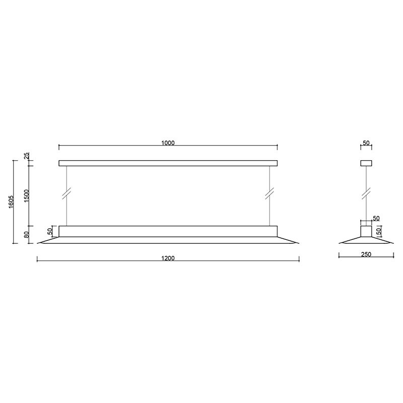 Biała lampa wisząca YOTTSU B z wbudowanym panelem LED 4000K UMMO