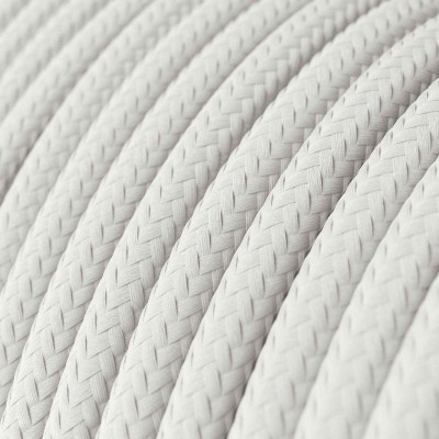 White Optical RM01 polyester braided cable 2x0.75 Creative-Cables two-core cable