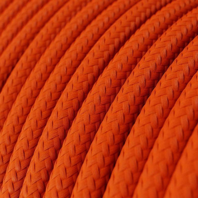 Orange Flame RM15 polyester braided two-wire cable 2x0.75 Creative-Cables