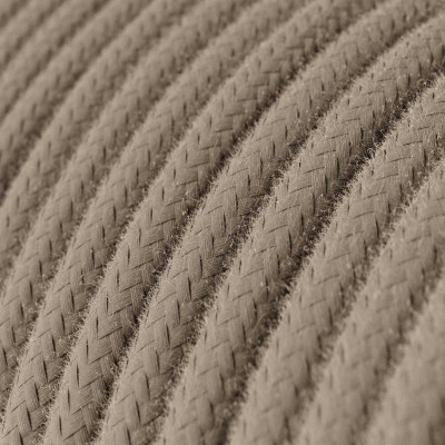 Szary kabel Dove Grey RC43 w oplocie bawełnianym dwużyłowy 2x0.75 Creative-Cables