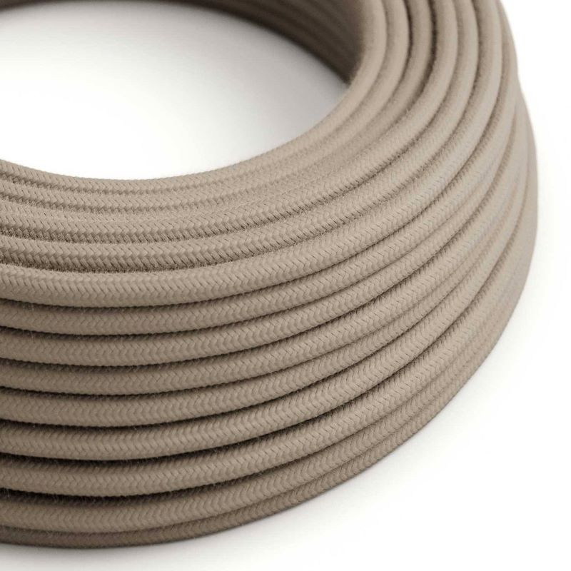 Grey Dove Grey RC43 cotton braided two-wire cable 2x0.75 Creative-Cables