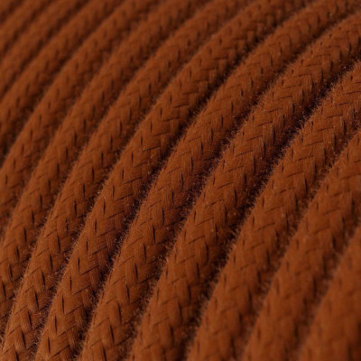 Brązowy kabel Cinnamon Brown RC23 w oplocie bawełnianym dwużyłowy 2x0.75 Creative-Cables