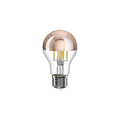 Transparent A-Line LED bulb with copper coating A60 E27 7W 2700K 650lm dimmable Bebulbs
