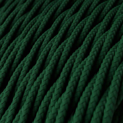 Kabel skręcany Zielony Las TM21  w oplocie poliestrowym dwużyłowy 2x0.75 Creative-Cables