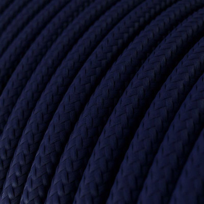 Granatowy kabel Deep Blue RM20  w oplocie poliestrowym dwużyłowy 2x0.75 Creative-Cables