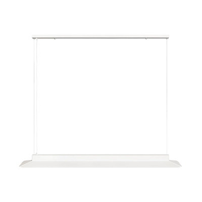 White YOTTSU C hanging lamp with a built-in 3000K LED panel UMMO