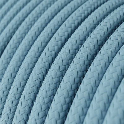 Niebieski kabel RM17 w oplocie poliestrowym dwużyłowy 2x0.75 Creative-Cables