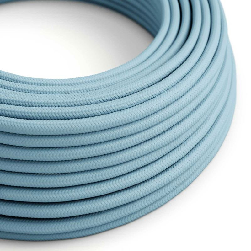 Blue RM17 polyester braided cable 2x0.75 Creative-Cables two-wire cable