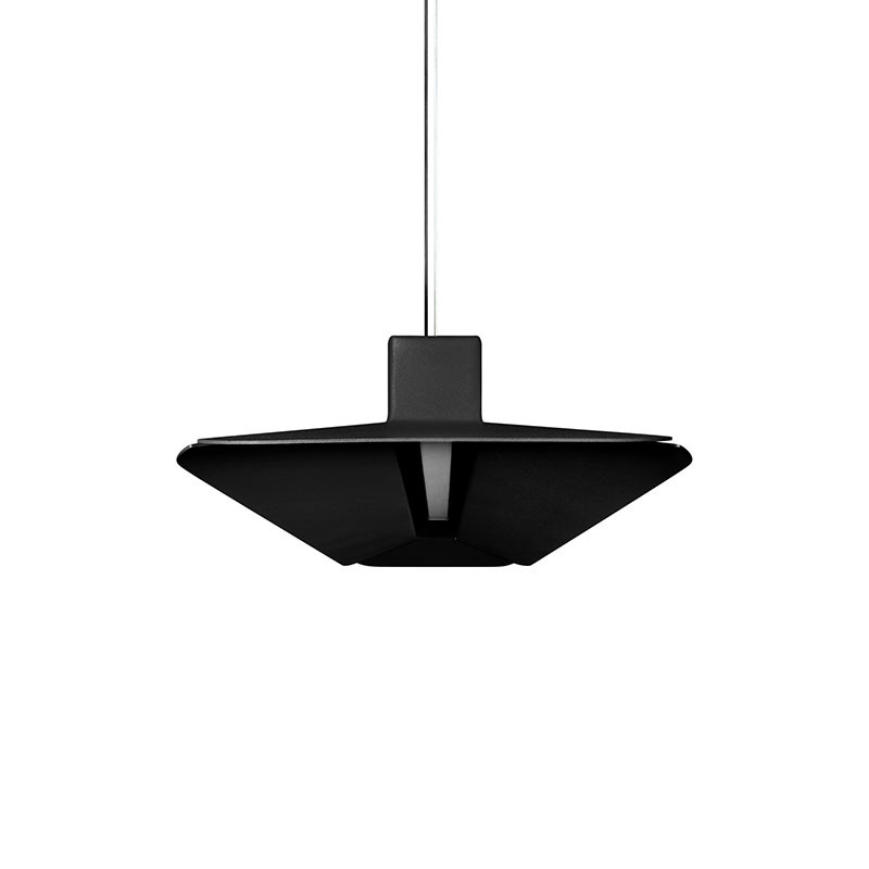 Czarna lampa wisząca YOTTSU B z wbudowanym panelem LED 4000K UMMO