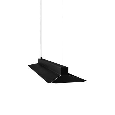 Czarna lampa wisząca YOTTSU B z wbudowanym panelem LED 4000K UMMO