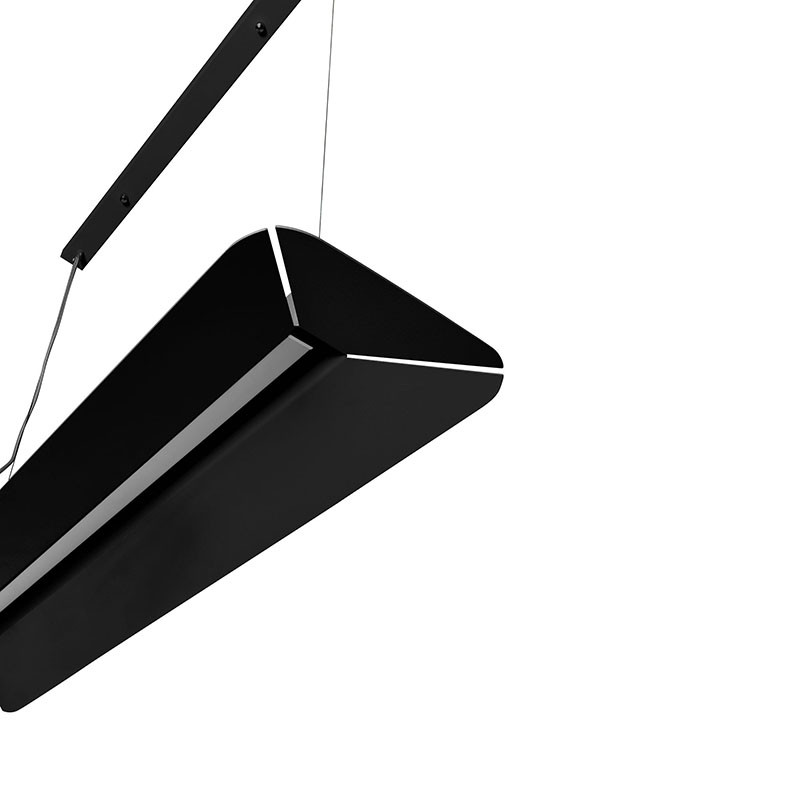 Czarna lampa wisząca YOTTSU A z wbudowanym panelem LED 4000K UMMO