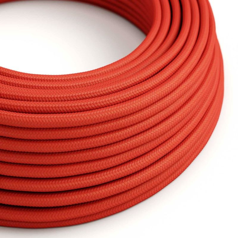 Kabel Ognista Czerwień RM09 w oplocie poliestrowym dwużyłowy 2 × 0,75 mm² Creative-Cables