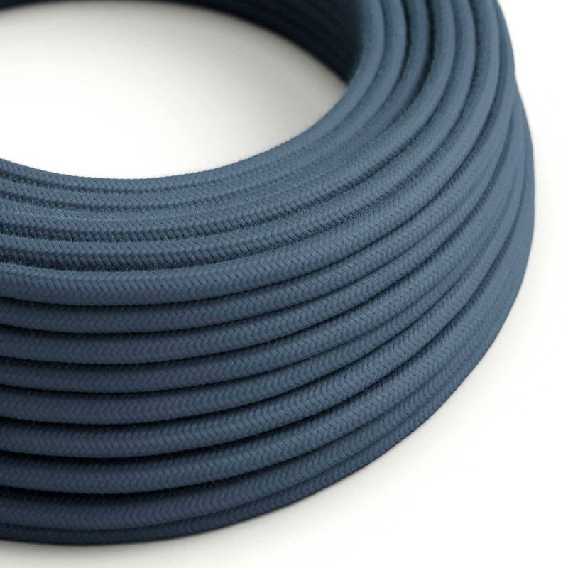 Kabel Szary Kamienny RC30 w oplocie bawełnianym dwużyłowy 2 × 0,75 mm² Creative-Cables