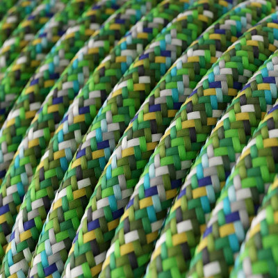 Kabel Pixel Odcienie Zieleni RX05 w oplocie poliestrowym dwużyłowy 2x0.75 Creative-Cables