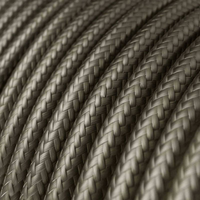 Dark gray RM26 polyester braided two-wire cable 2x0.75 Creative-Cables