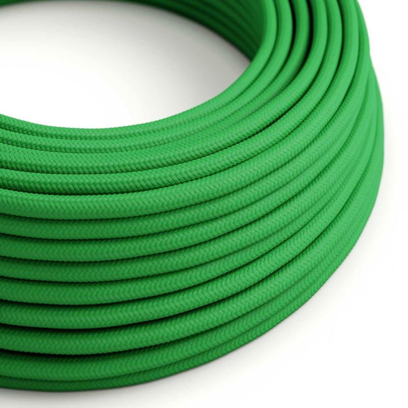 Kabel Soczysta Zieleń RM06 w oplocie poliestrowym dwużyłowy 2 × 0,75 mm² Creative-Cables