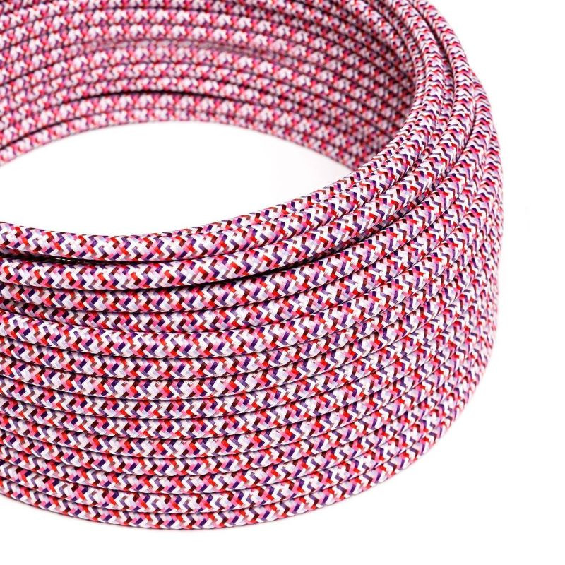 Kabel Odcienie różu Pixel RX00 w oplocie poliestrowym dwużyłowy 2 × 0,75 mm² Creative-Cables