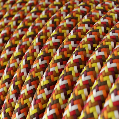 Kabel odcienie pomarańczy Pixel RX01 w oplocie poliestrowym dwużyłowy 2x0.75 Creative-Cables